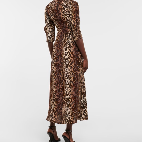 RIXO KAREN LEOPARD DRESS - Picture 7 of 7